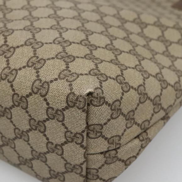 GUCCI GG Supreme Web Sherry Line Tote Bag Pvc Beige Gold 16 002 16 002 - Picture 12 of 16